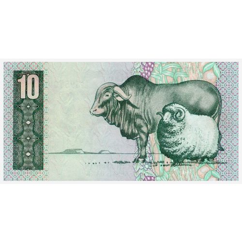 1985 South Africa 10 Rand Banknote UNC