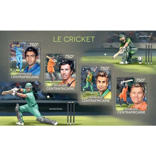 CENTRAL AFRICA 2014 SHEET MNH CRICKET SPORTS 5