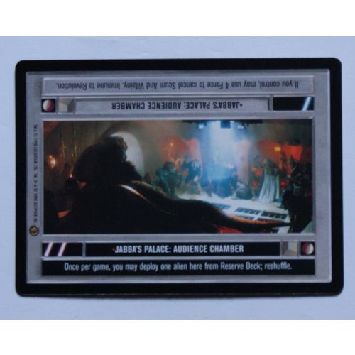 Star Wars CCG: Jabba's Palace Limited # Audience Chamber (A) 1998 dark Decipher