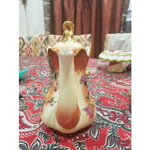 Antique Ornate Victorian Teapot - Gold Trimmed