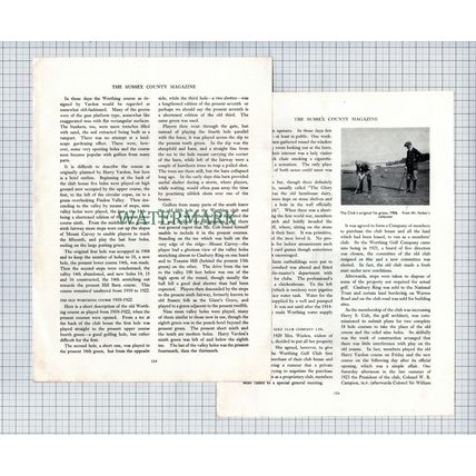 (6776) The Worthing Golf Club Sussex John Forbes Fred Pratt - 1953 Article