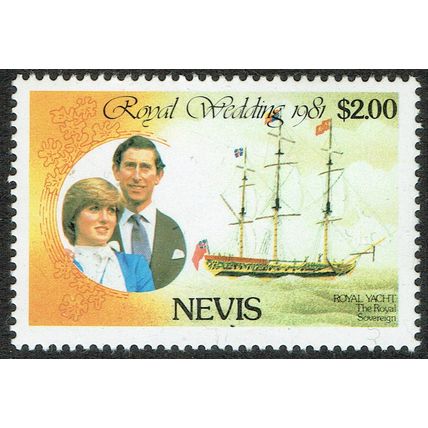 Nevis 1981 Royal Wedding $2 Multicoloured SG74 MM