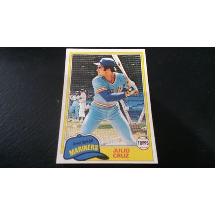 1981 Topps Card # 397 Julio Cruz Very Good-Excellent (4) Seattle Mariners