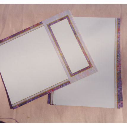 Purple Marble Tri-fold Brochure Paper Stationery 45 Sheets Craft Scrapbook 019