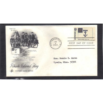 FDC Art Craft 1349 6c Road Island (Cachet-Typed/A) CV39413