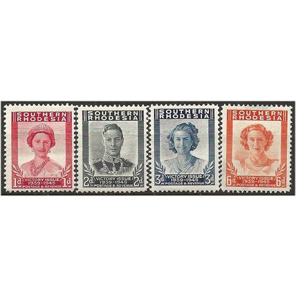 Southern Rhodesia 1947 Victory Set SG64-67 Mounted Mint ..