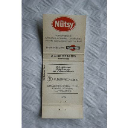 Matchbook Cover Le Grilloir, Herve Wallee, Ivry-sur-Seine ref.3