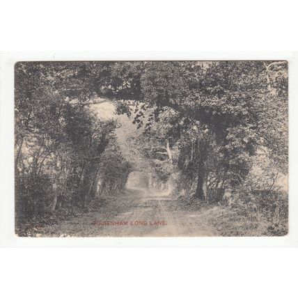Long Lane Quidenham Postcard Norfolk