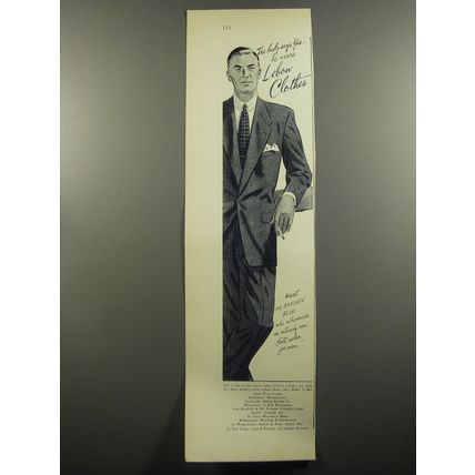 1951 Lebow Clothes Advertisement - The Lady says, Yes