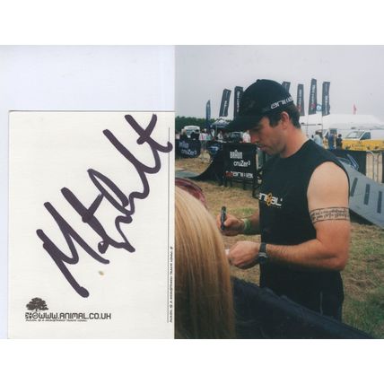 Martyn Ashton Stuntman Cyclist Mountain Bike Hand Signed Photo