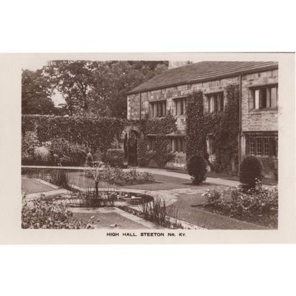 High Hall Steeton Yorkshire Old Postcard