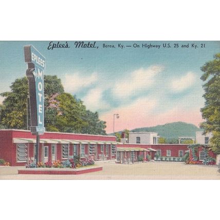 Eplees Motel Berea Kentucky Highway Old USA Postcard