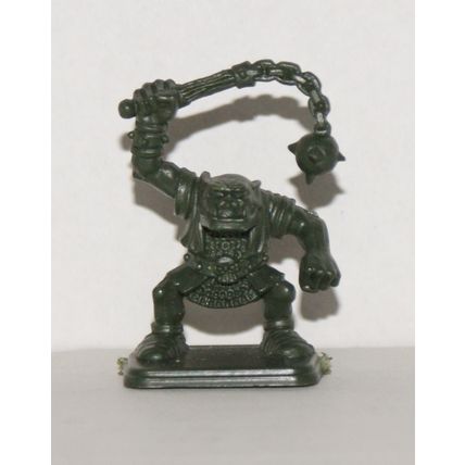 Heroquest: Orc with Flail figure (B) 1989 MB GW spares plastic