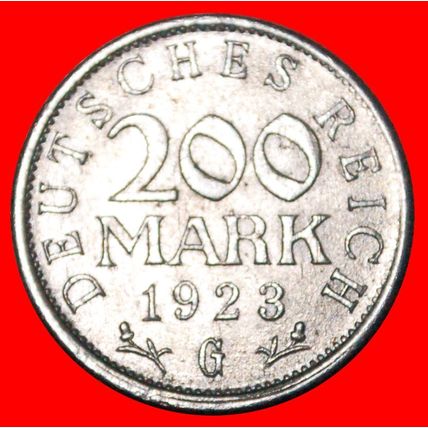 INFLATION: GERMANY WEIMAR REPUBLIC ★ 200 MARK 1923G!★LOW START★NO RESERVE
