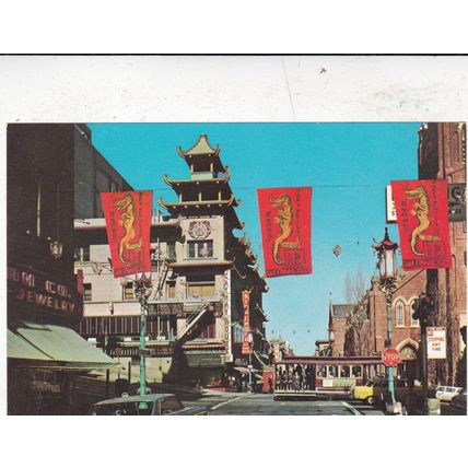 Chinatown Grant Avenue San Francisco United States Postcard unused VGC