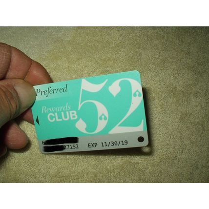 SLS las vegas nevada preferred rewards club 52 players club card exp 11/30/19