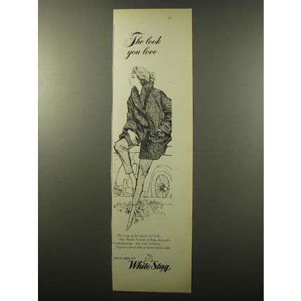 1960 White Stag Alaska Tuxedo Coat Advertisement - The look you love