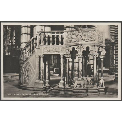Il Pulpito, Cattedrale, Siena, c.1920s - Venturini Foto Cartolina