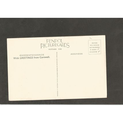 Postcard Cornwall Mullion Church Nave Penpol