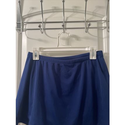 1pc St. John's Bay Women's Swim Skirt with Attached Insert Size 16 Blue