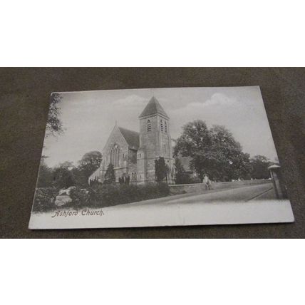 EARLY Frith Postcard - Ashford Church, Kent