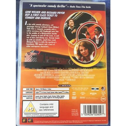 SILVER STREAK (2006 DVD of 1976 movie) Gene Wilder Richard Pryor Jill Clayburgh