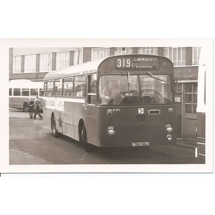 Black & White Photograph of Western Welsh Omnibus Co. Ltd. - TKG 511J