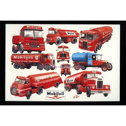 tm6655 - Oil & Gas Mobile Tankers 1920s-1960s - Artist - G.S.Cooper - postcard