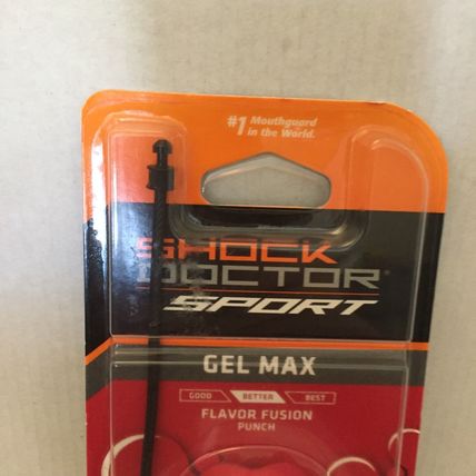 NEW Shock Doctor Sport Gel Max Flavor Fusion Youth Red Mouthguard Punch