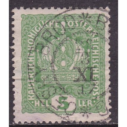 Austria 1917 CESKY BROD POSTMARK on Imperial Crown 5h VGC