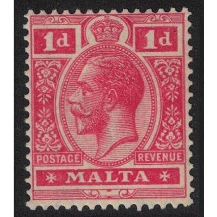 Malta George V 1d 1914 MH SG#73