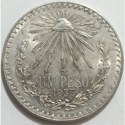Mexico Vintage Silver Coinage Lot 1933-1943-1947-1956-1966. Set of 5 pcs