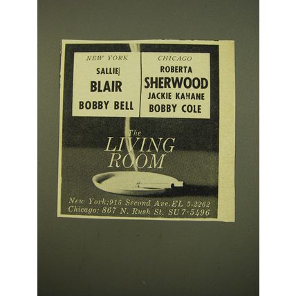 1961 The Living Room Play Advertisement - Sallie Blair Bobby Bell