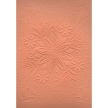 A6 Embossed Card. 10 Sheets. Floral. Cardmaking Scrapbooking Crafts