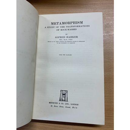 1952 "METAMORPHISM" TRANSFORMATIONS OF ROCK MASSES ILLUSTRATED HB BOOK (P4)