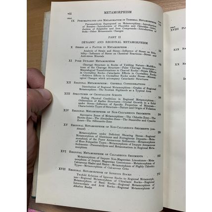 1952 "METAMORPHISM" TRANSFORMATIONS OF ROCK MASSES ILLUSTRATED HB BOOK (P4)