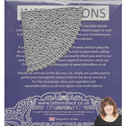 Tattered Lace. Hardwick Corner Die. Die Cutting Cardmaking Scrapbooking Crafts