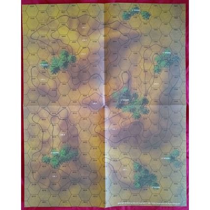 Two FASA BattleTech Paper Maps Rolling Hills #1 & #2 From Map Set 3