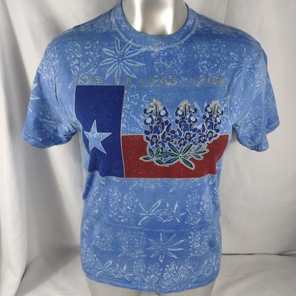 Gildan Ultra Cotton Women's Short Sleeve T-Short Blue "The Brazos Star" Size Lrg