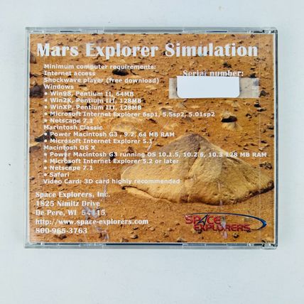 Space Explorers Mars Explorer Simulation PC CD-ROM