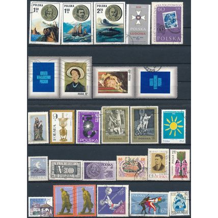 1200+ Stamp Selection - Poland - Used Hinged