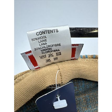 Kangol Plaid Flat Cap 80% Wool 20% Chlorofibre X/L NWT Unisex