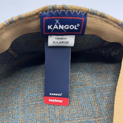 Kangol Plaid Flat Cap 80% Wool 20% Chlorofibre X/L NWT Unisex