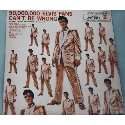Elvis Presley - 50,000,000 Elvis fans can't be wrong GERMAN LP record LPM2075