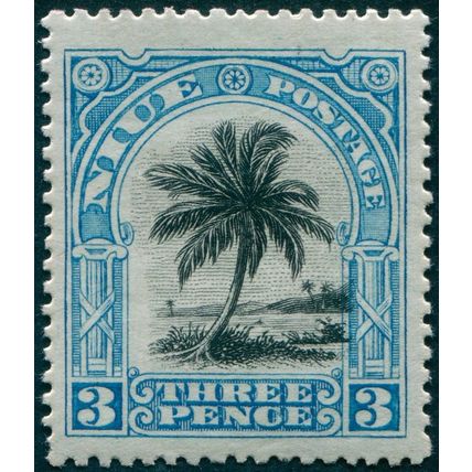 Niue 1920 3d black & blue SG41 unused