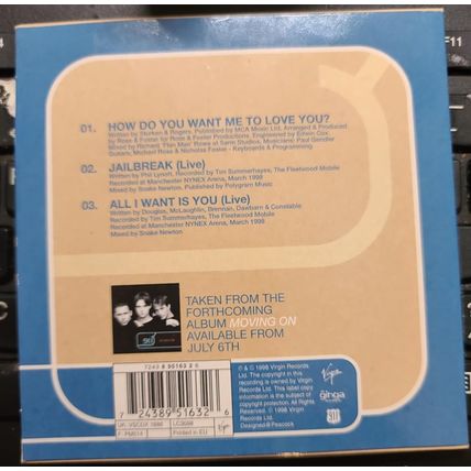 911 CD Promo A 3 Tracks Single How Do You Want Me To Love You 1998 Maxi
