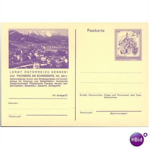 Austria Postcard 70/80's - 2734 Puchberg Am Schneeberg