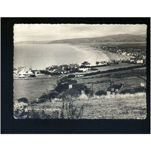 Wales BORTH Bay Postcard by Salmon (23261)