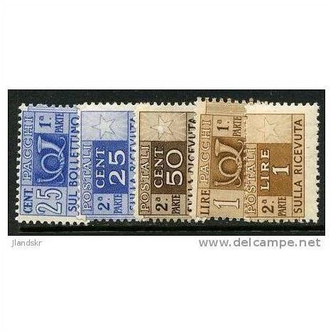 1946/1952 5 different values - MH (*) - watermark 3
