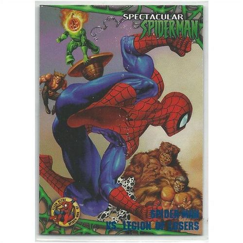 SPIDER-MAN 1997 , FLEER ULTRA ' PARALLEL BLUE FOIL card # 74 ' (1997)